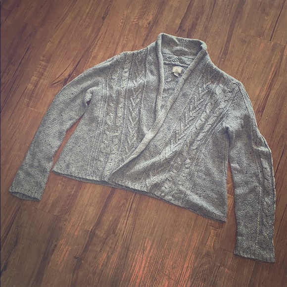 Converse Sweaters - Converse Cropped Open-Front Sweater